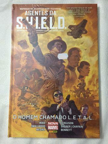 HQ Marvel capa dura grande: "Shield: O homem chamado Letal."
