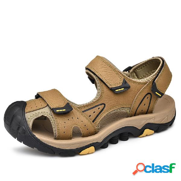 Homens Anti-colisão Toe Outdoor Gancho Loop Non Slip