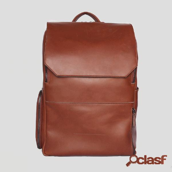 Homens Mulheres Multifuncionais Sólidos Mochila Sólida