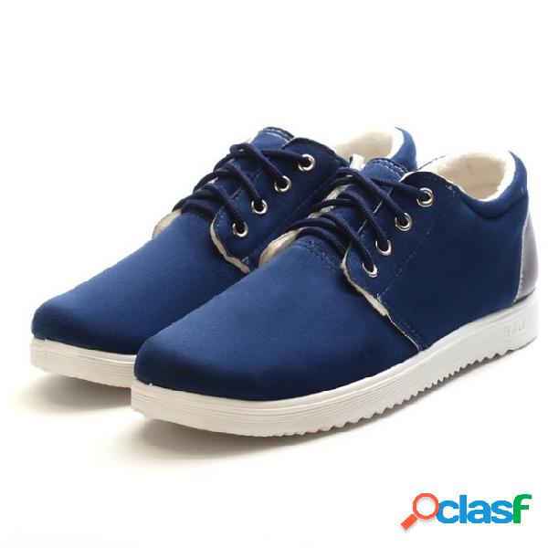 Homens amarram Soft sapatos quentes inferiores