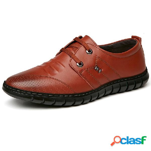 Homens de couro de microfibra antiderrapante Slip On Soft