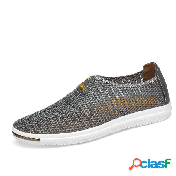 Homens malha Super respirável Slip On Casual Shoes