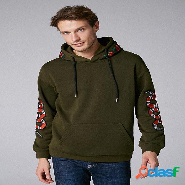 Hoodies bordados para homens Muff