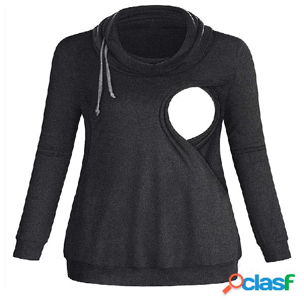 Maternidade multi-funcional mangas compridas Casual Soft