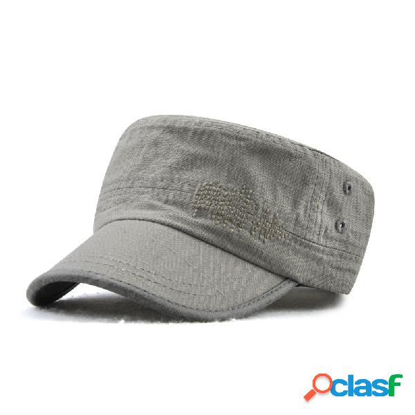 Mens Cotton Vintage Boina Caps Jornaleiro Fivela Ajustável