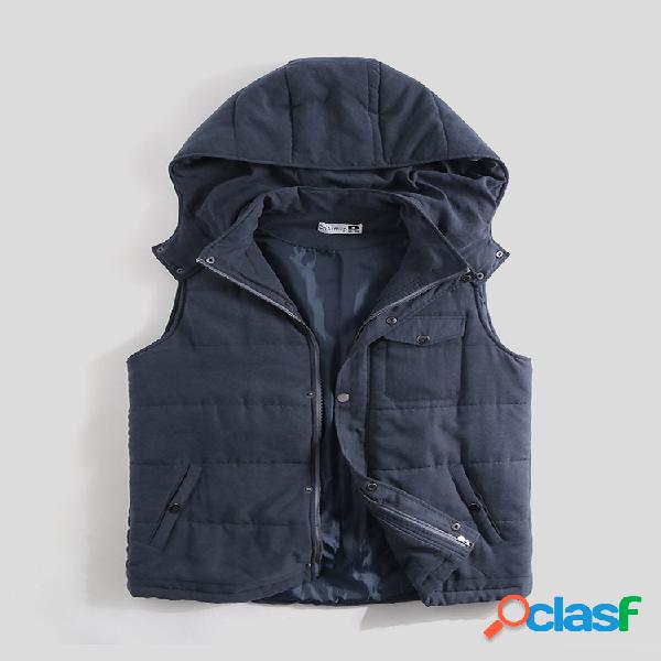 Mens casual bolsos funcionais ao ar livre pesca colete
