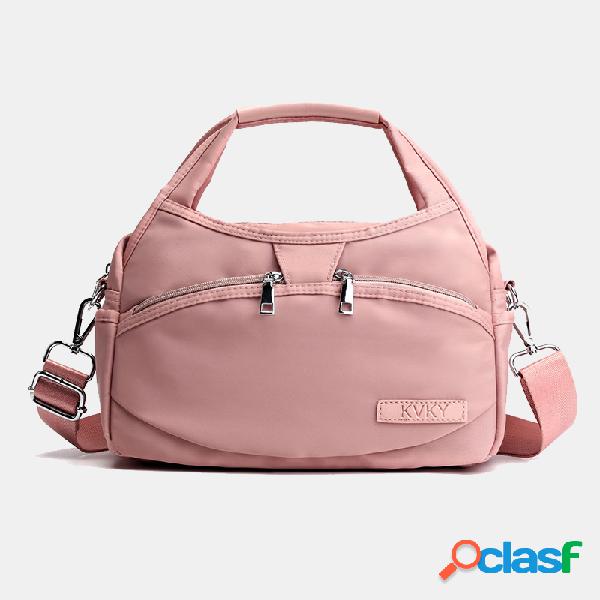 Mulheres Nylon Resistente à água Multi-slot Crossbody Bags