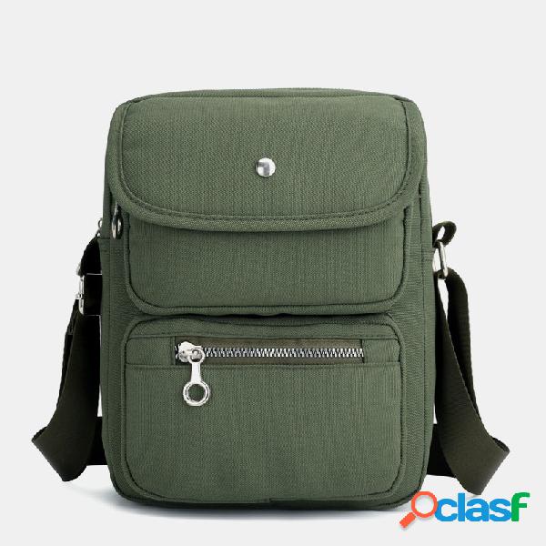 Mulheres Nylon Sacos de crossbody multi-slot resistentes à
