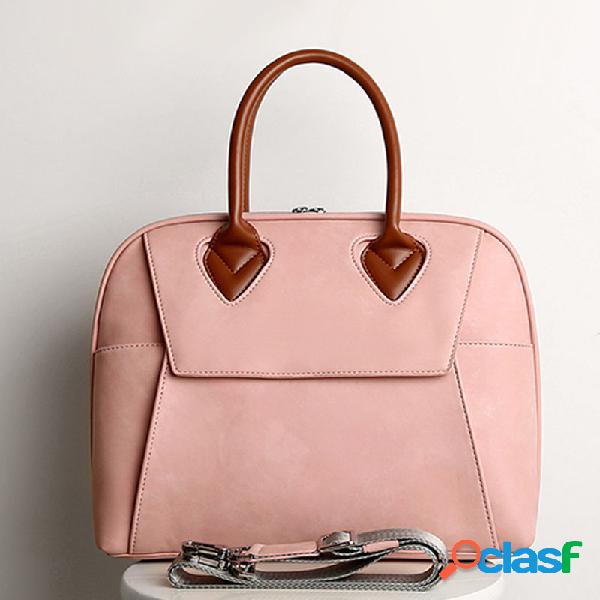 Mulheres lona ocasional patchwork mochila