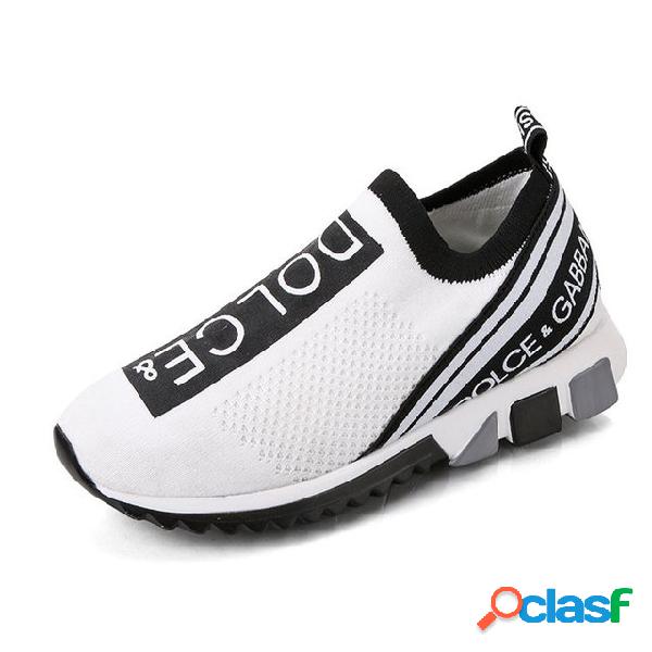 Mulheres tamanho grande esportes sapatos meias sapatos