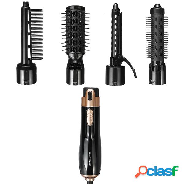 Multifunções 4 Em 1 Pente de Cabelo Rotativo Modelador de