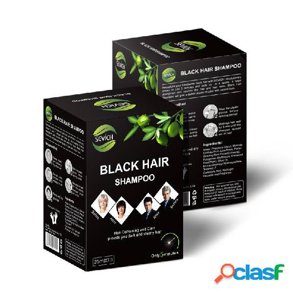 Preto Cabelo Shampoo Duradouro Cor Fácil De Lavar Cor Preto