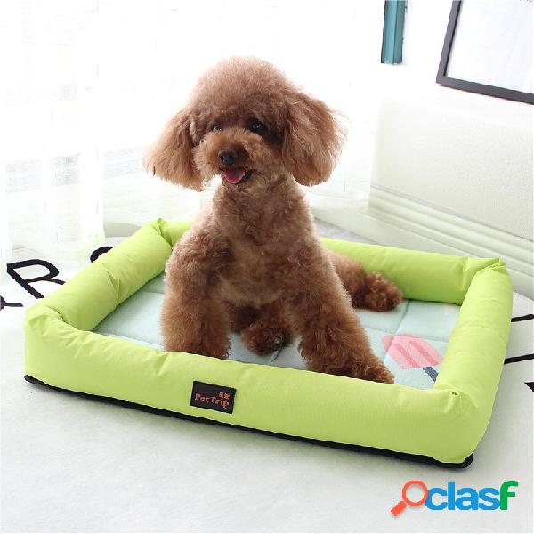 Respirável Gelo Seda Pet Verão Cama Mat Dog Cat Verão