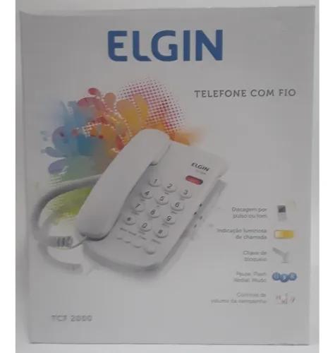 Telefone Com Fio - Elgin - Tcf 2000 - Branco