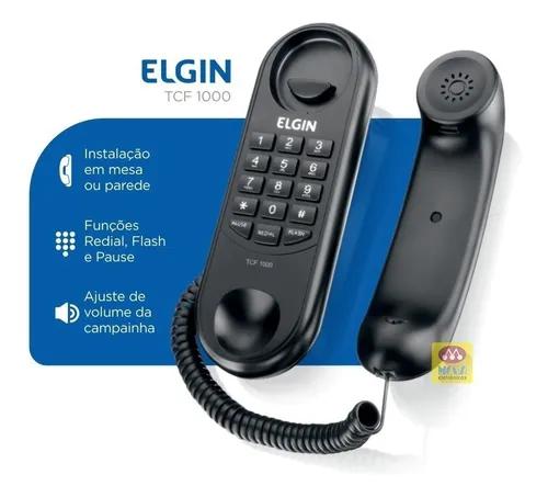 Telefone Com Fio Gondola Elgin Tcf 1000