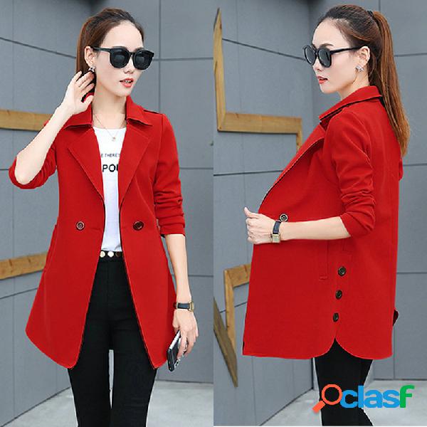 Windbreaker Long Seção Slim Emagrecer Mulheres Suit