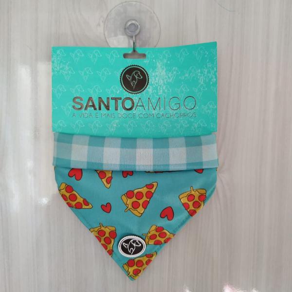 bandana estampa pizza santo amigo - tamanho p