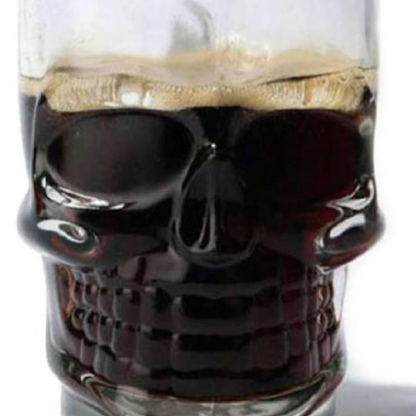 caneca de vidro caveira 510ml