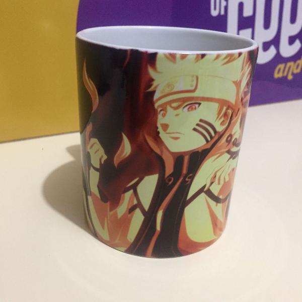 caneca porcelana naruto