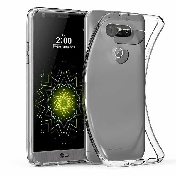 capa capinha case de silicone para lg g5 + película de