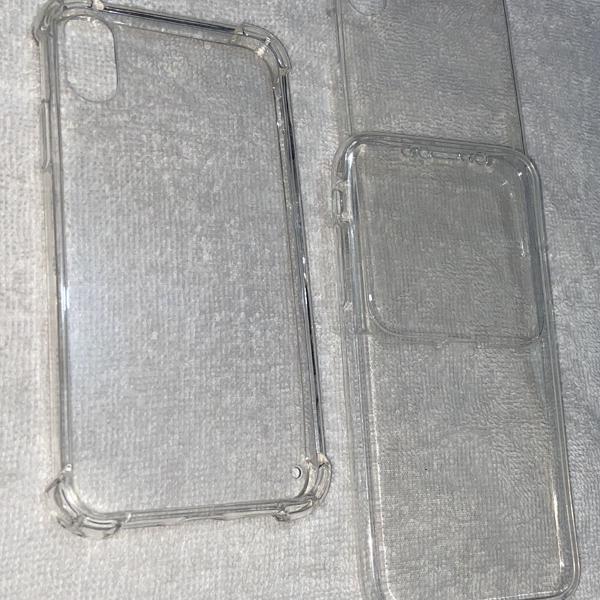 combo transparente de capinhas para iphone x/xs