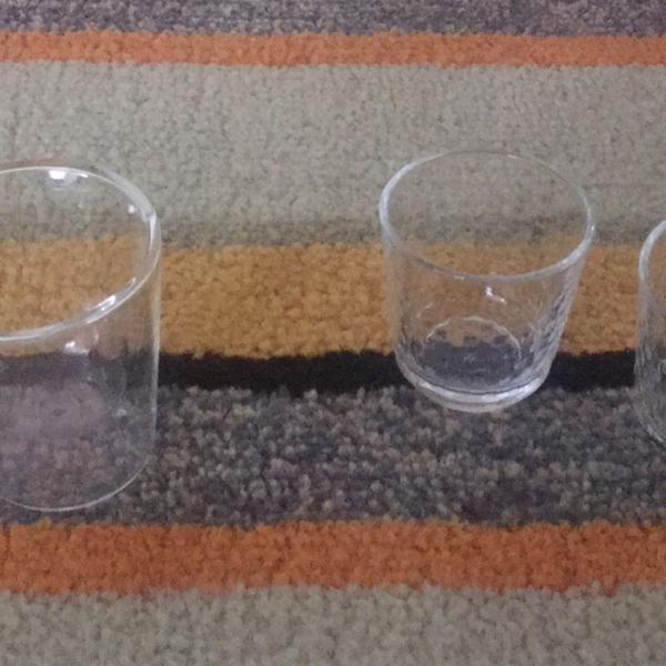 copos nespresso e xícara de vidro duplo