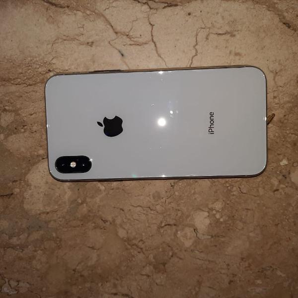 iphone x, branco/ prateado, 64g