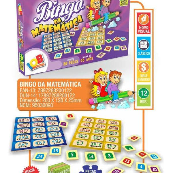 jogo educativo bingo da matemática