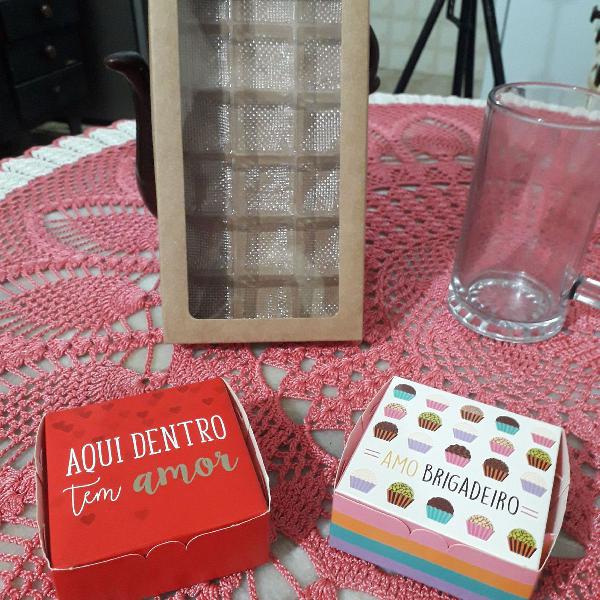 kit caixa para presentes chocolates sabonetes