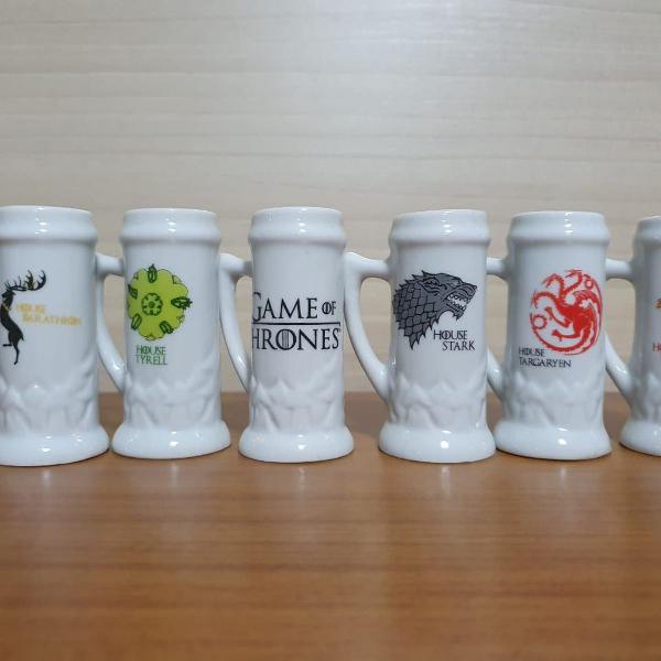 mini canecas game of thrones