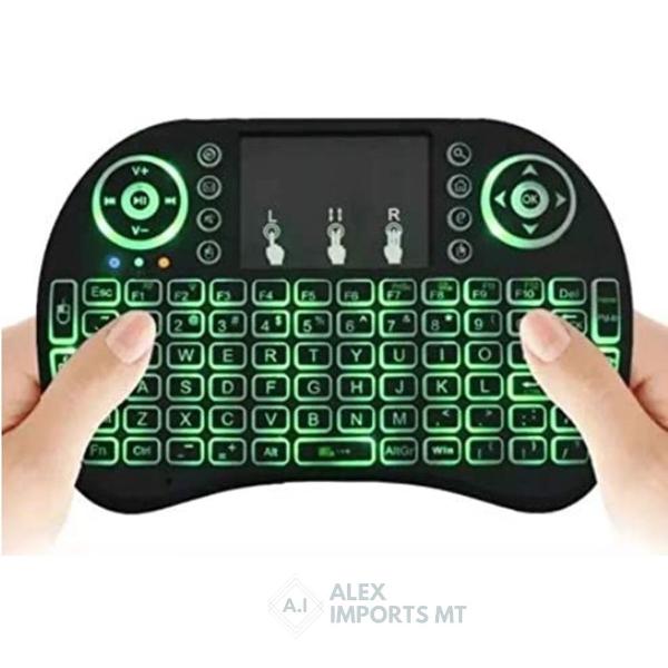 mini teclado com touchpad altomex a-18 com led