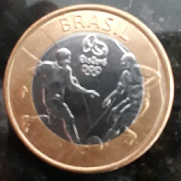 moeda futebol olímpico