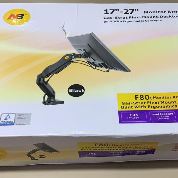 monitor arm 17-27 nb gas-strut flexi mount. desktop