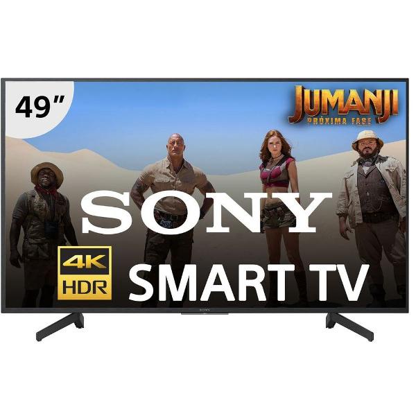 smart tv led 49" sony kd 49x705g ultra hd 4k com conversor