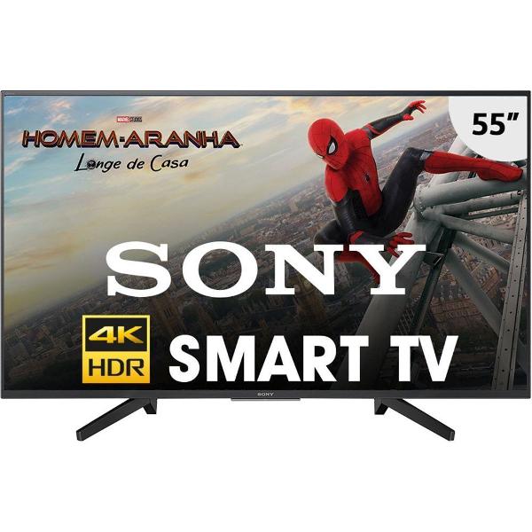 smart tv led 55'' sony kd 55x705f ultra hd 4k com conversor
