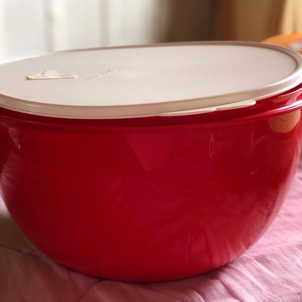 tupperware vermelha grande