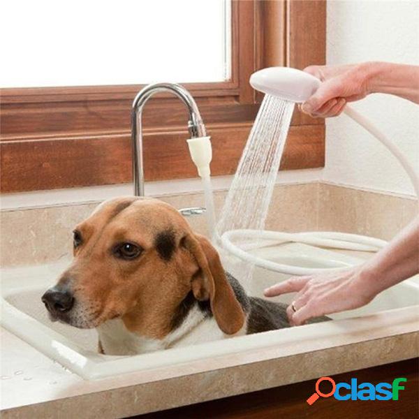1.2m Cabeça de chuveiro do cão Escova de drenos Filtro Pet
