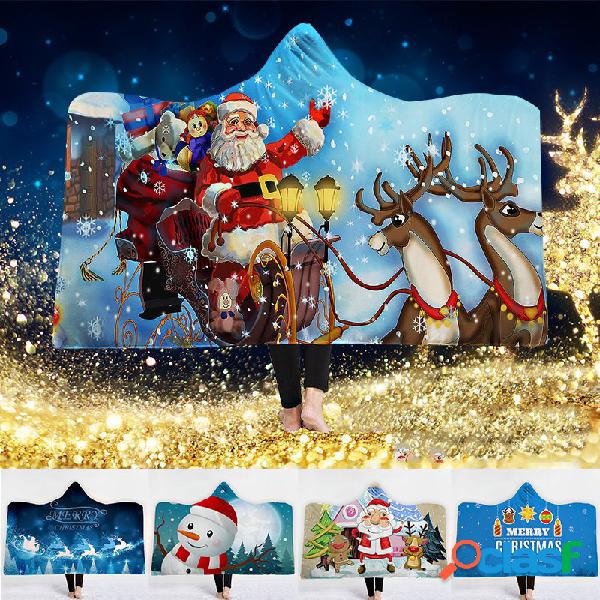 130 * 150cm engrossou o cobertor do boneco de neve do Natal