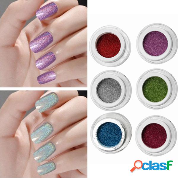 1Pc Holographic Nail Art Laser Powder Glitter Holo DIY