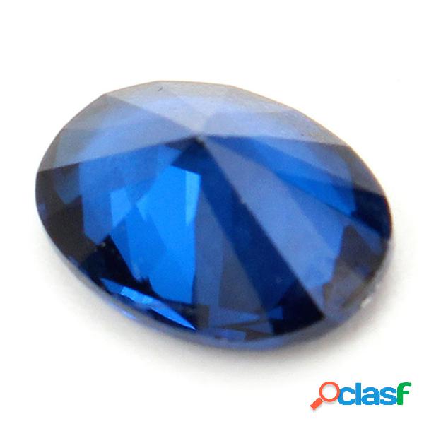 1pc DIY Crystal Oval Natural sem tratamento Royal Blue