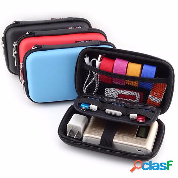 2,5 '' portátil mulheres armazenamento digital Bolsa homens