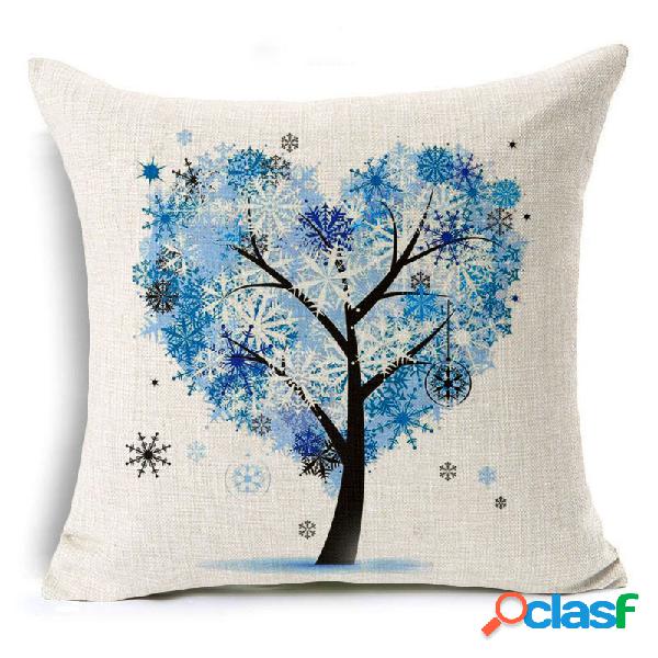45x45 cm árvore decorativa e homing temporada vida algodão