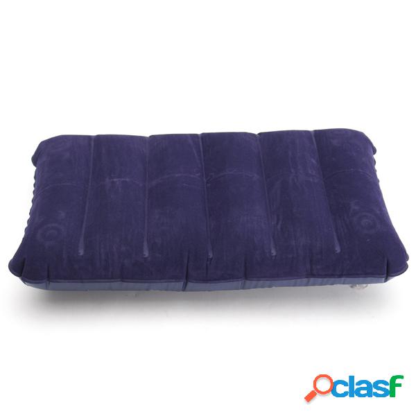 47x 30cm PVC Flocado Travesseiro de inflação portátil