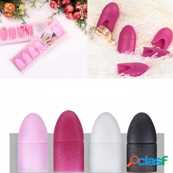5Pcs / Set Silicon UV Gel Polish Remover Caps Acrylic Nail
