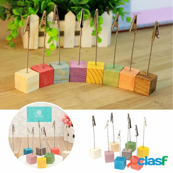 8 Pcs De Madeira Titulares De Cartão De Lugar de Casamento