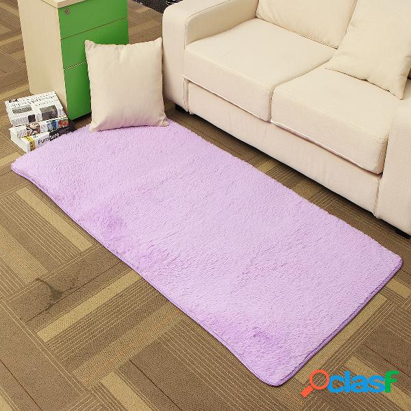 80 * 165cm Chunky Plain Washable Shaggy Hearth Tapetes Non