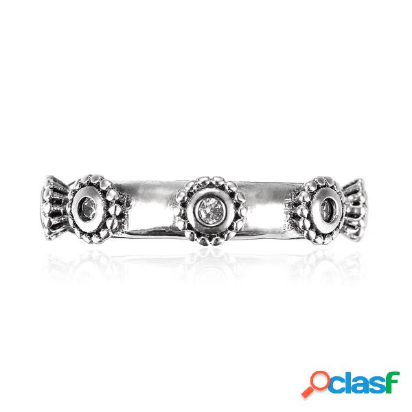 Anel de Prata Prata 925 Anel de estilo europeu de estilo