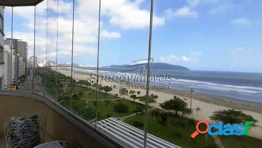 Apartamento orla da praia de Santos com vista mar.
