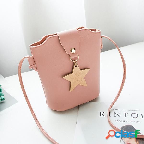 Balde de estrela da sorte Bolsa Little Girl Tassel Shoulder