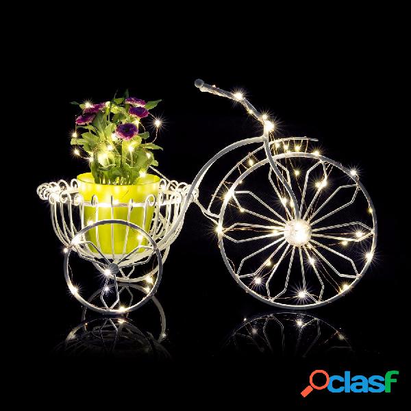 Bateria alimentada 2M 20 LEDS Silver Copper Wire LED String
